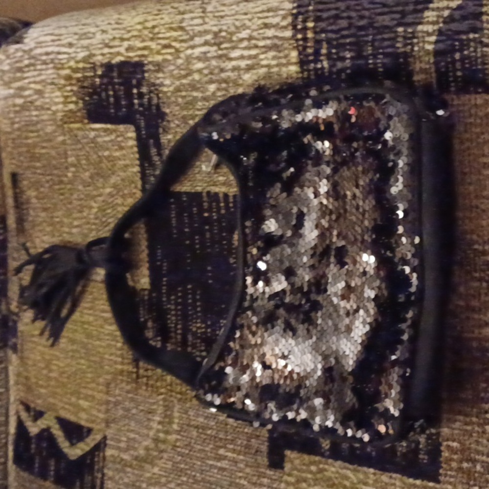 4/$80 New Black Sequined Purse